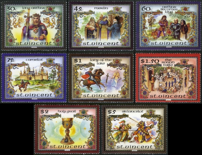 1986 Legend of King Arthur Stamps
