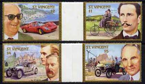 1987 Century of Motoring Vertical Gutter Pairs Perforated Proofs