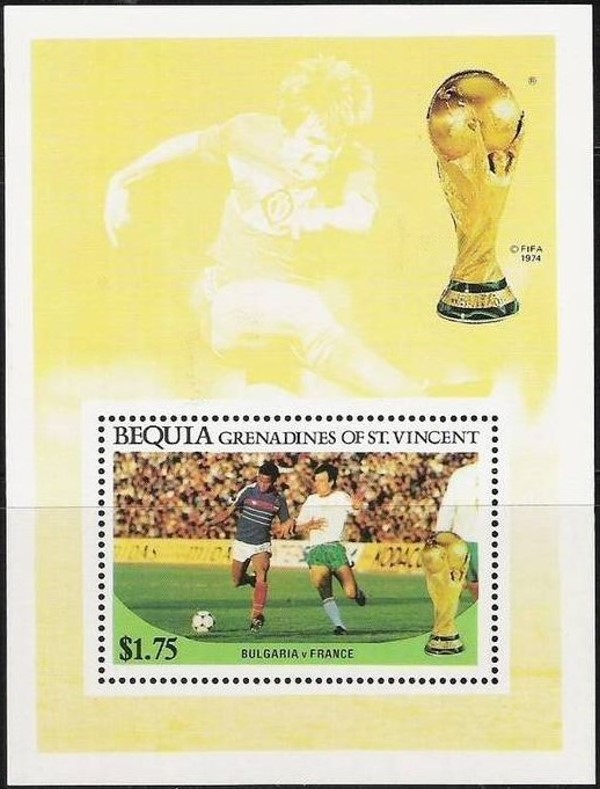 1986 World Cup Soccer Championship in Mexico $1.75 Souvenir Sheet