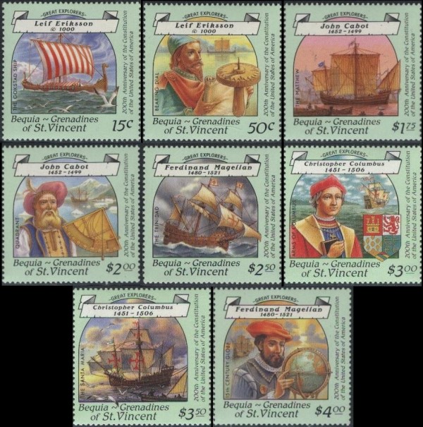 1988 Explorers Stamps
