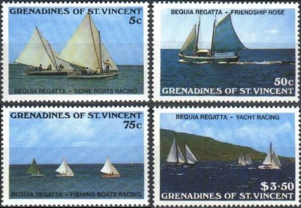 Saint Vincent Grenadines 1988 Bequia Regatta Stamps