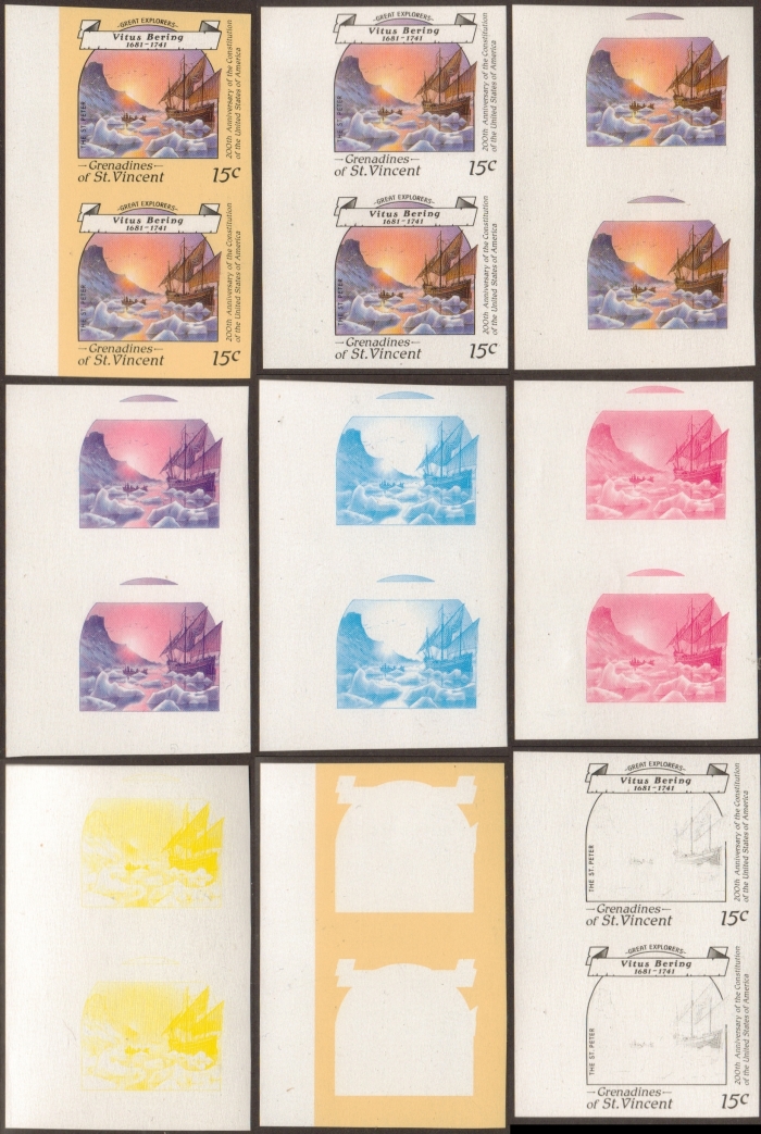 1988 Explorers Progressive Color Proofs