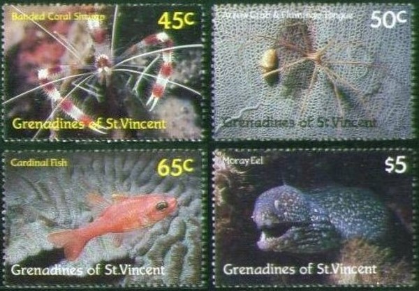 1987 Marine Life, Coral Fish Stamps