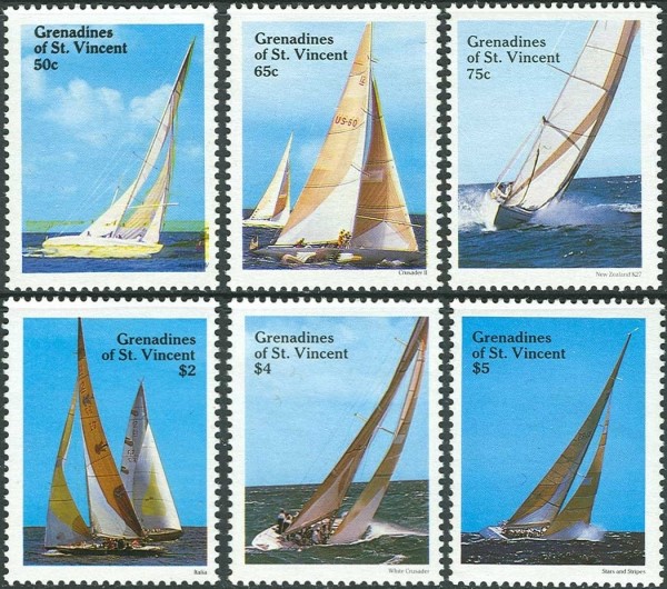 1988 Ocean Racing Yachts Stamps