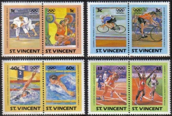 1984 Leaders of the World Olympic Games Stamps