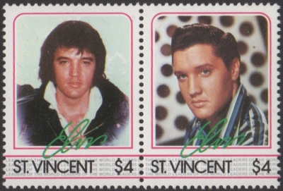 1985 Leaders of the World Elvis Presley Unissued Four Dollar Stamps