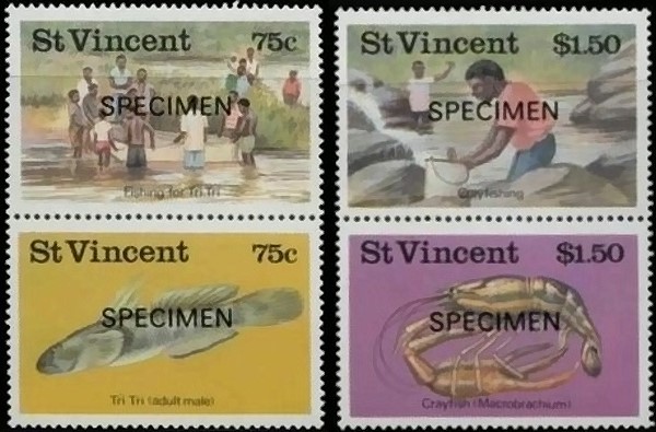 1986 Freshwater Fishing Specimen Stamps