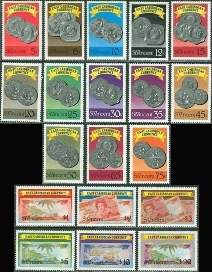 1987 East Caribbean Currency Stamps