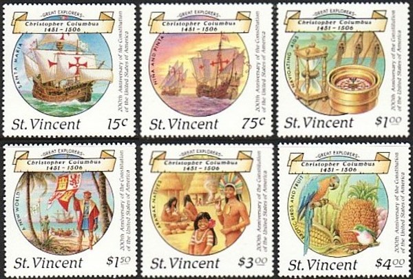 1988 Columbus Discovery of America 2nd Series Stamps