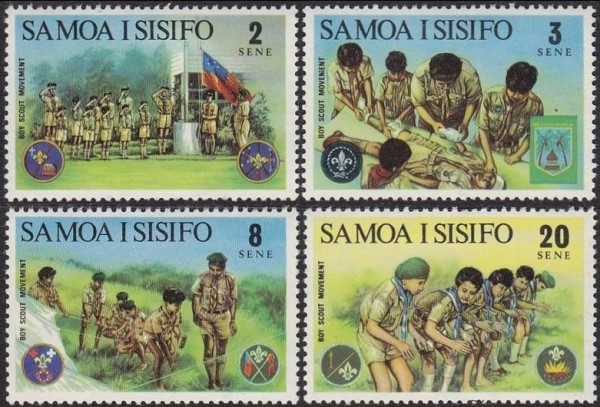1973 Boy Scouts of Samoa Stamps
