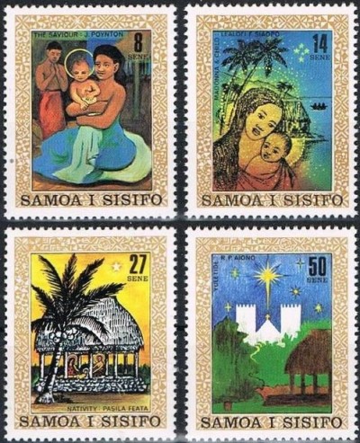 1980 Christmas, Paintings Stamps