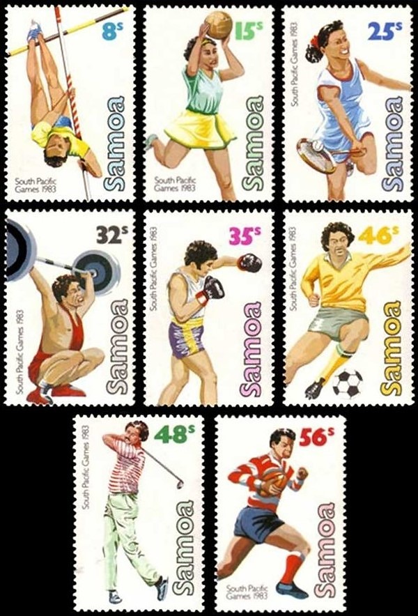 1983 7th South Pacific Games Stamps
