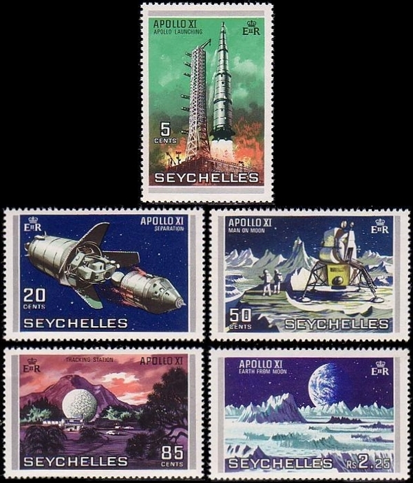 1969 First Man on the Moon Stamps