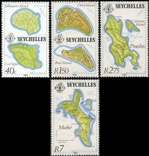 1982 Modern Maps Stamps