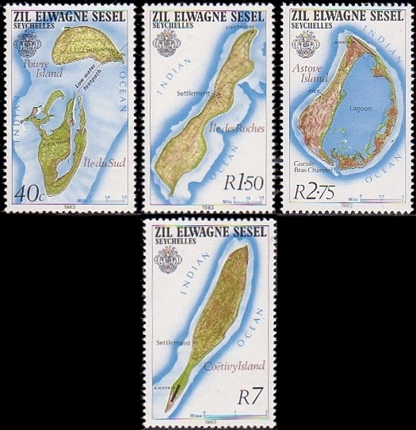 1983 Island Maps Stamps