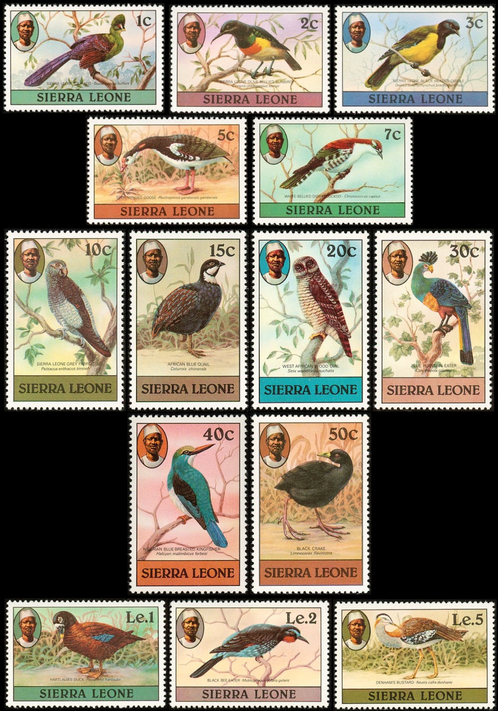 1980 Birds Definitives (1st issue) Stamps