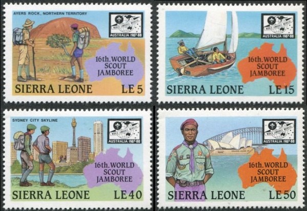 1987 16th World Scout Jamboree Stamps