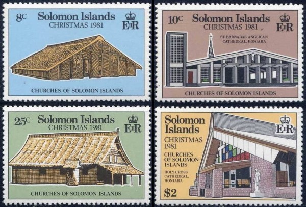 1981 Christmas, Churches Stamps