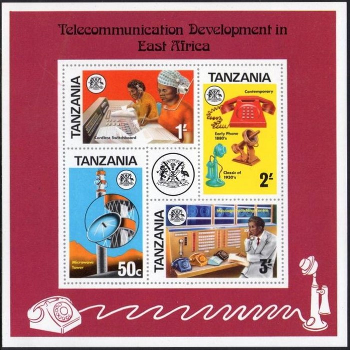1976 Telecommunications Developement Souvenir Sheet