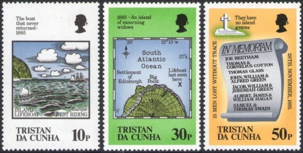 1985 Centenary of Loss of Island Lifeboat Stamps
