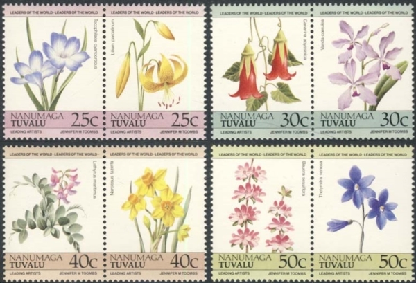 1985 Leaders of the World, Flowers Stamps