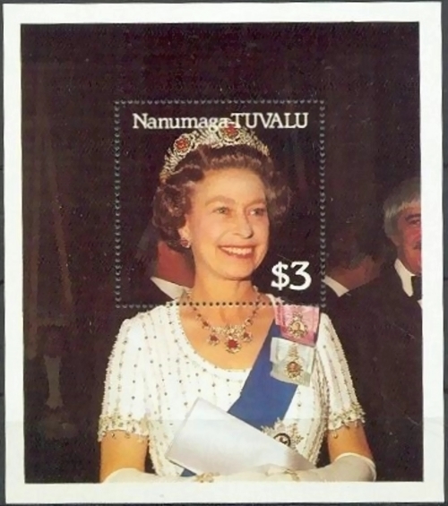 1987 Royal Ruby Wedding Souvenir Sheet