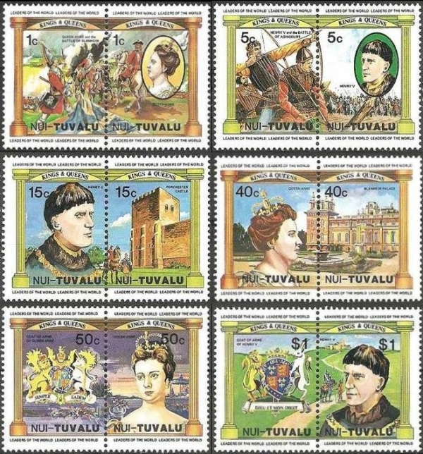 1984 Leaders of the World, British Monarchs Stamps