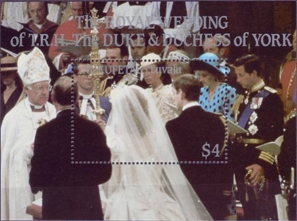 1986 Royal Wedding 1st Issue Souvenir Sheet