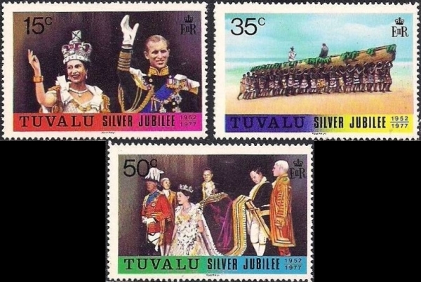 1977 25th Anniversary of the Reign of Queen Elizabeth II Stamps