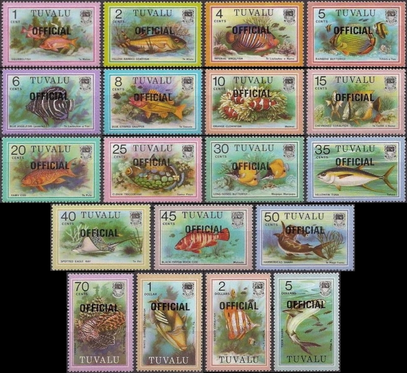1981 The 1979 Definitive Stamps Overprinted OFFICIAL