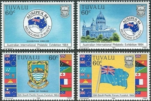 1984 AUSIPEX International Stamp Expo and 15th South Pacific Forum Stamps