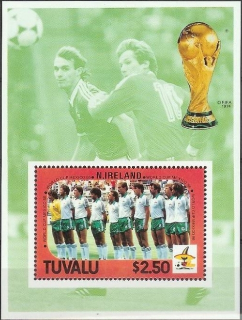 1986 World Cup Soccer Championship in Mexico $2.50 Souvenir Sheet