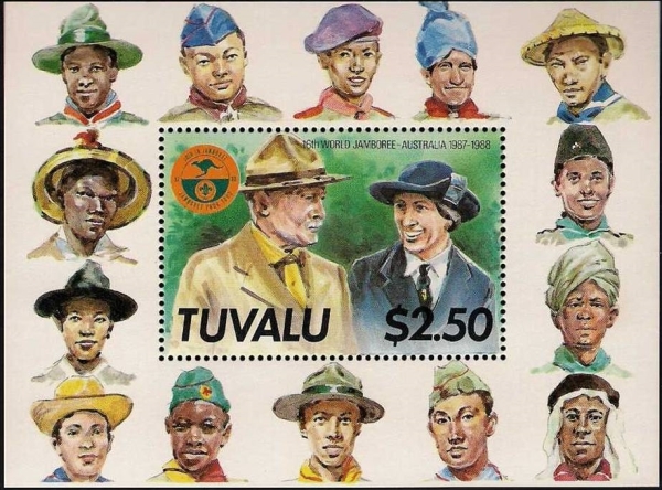 1987 World Scout Jamboree, Australia and Bicentennial of Australian Settlement Souvenir Sheet