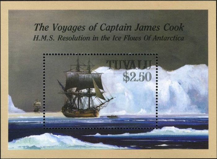 1988 Voyages of Captain Cook Souvenir Sheet