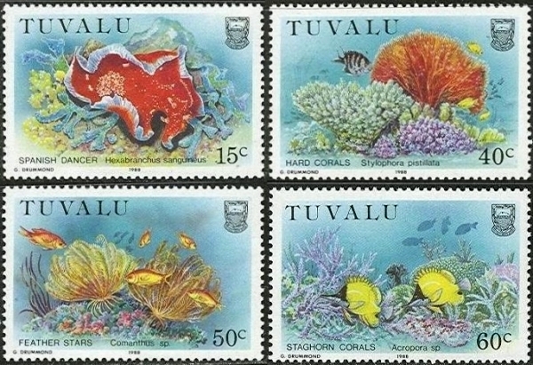 1988 Coral Reef Life (2nd series) Stamps