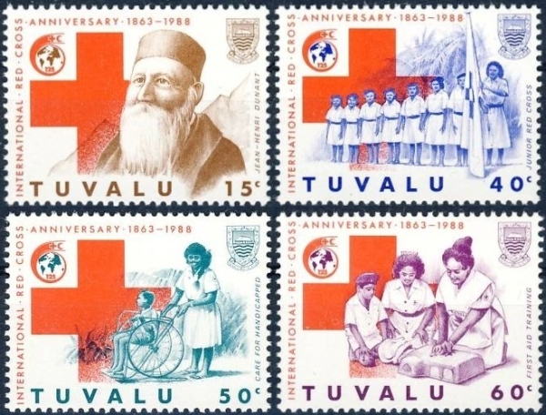 1988 125th Anniversary of the International Red Cross Stamps
