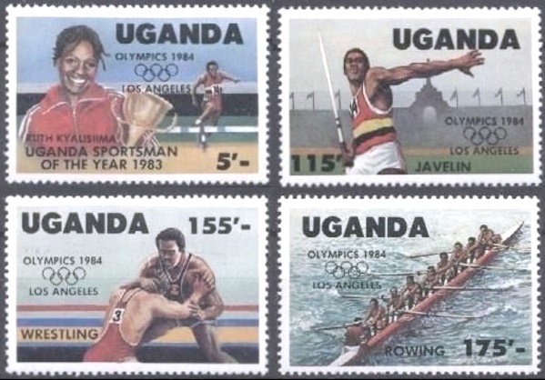 Uganda 1984 Olympic Games, Los angeles Stamps