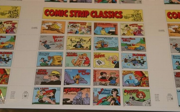 The 1995 U.S. Comic Strips Uncut Press Sheet