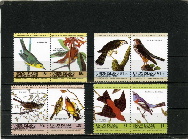 Saint Vincent Union Island 1985 Audubon Birds Unauthorized Reprints offered by alexunitrad on eBay
