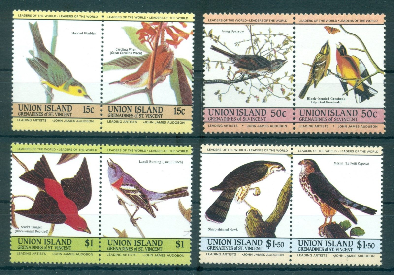 Saint Vincent Union Island 1985 Audubon Birds Unauthorized Reprints offered by avrod2011 on eBay