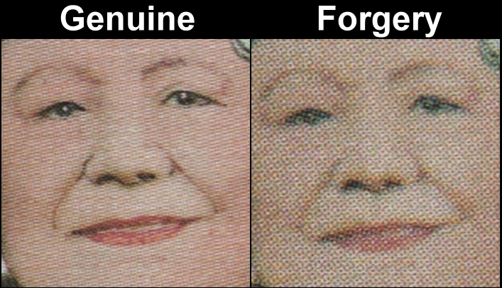 Saint Vincent Grenadines Union Island 1985 Leaders of the World Queen Elizabeth 85th Birthday Fake with Original Screen and Color Comparison of Left Stamp