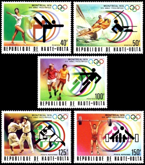 Upper Volta 1976 21st Olympic Games (1st issue) Stamps