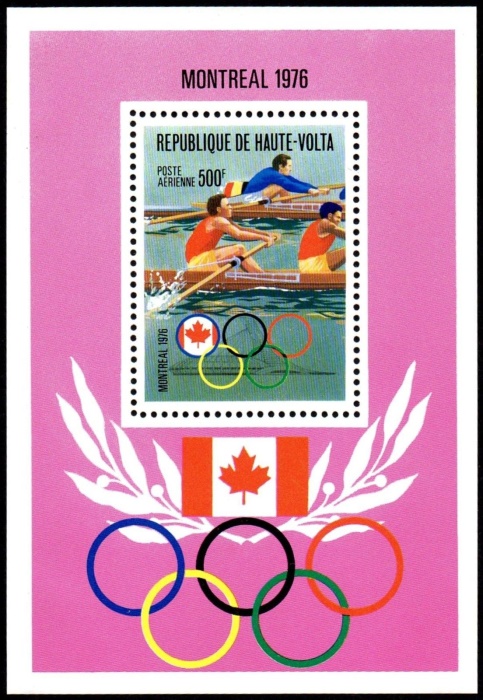 Upper Volta 1976 21st Olympic Games (2nd issue) Souvenir Sheet