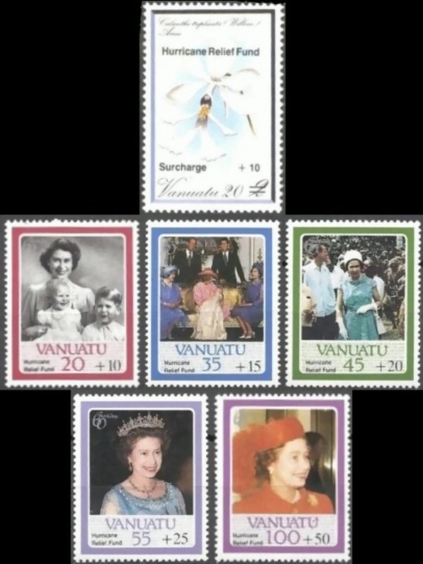 1987 Hurricane Relief Fund Stamps