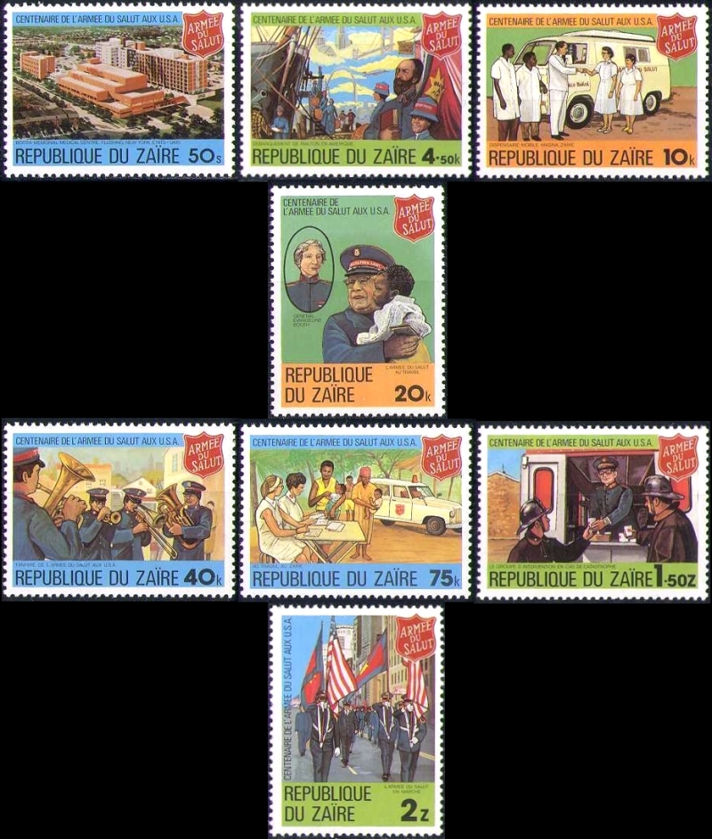 1980 Centenary of the Salvation Army Stamps