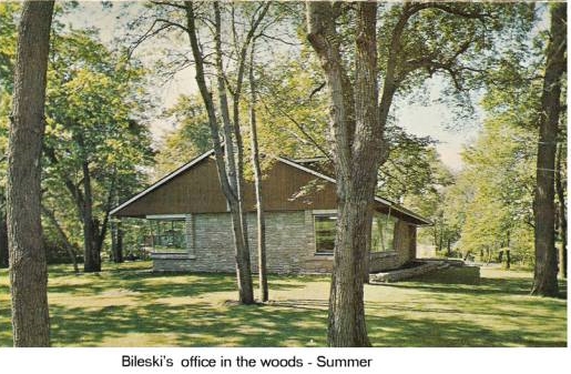Kasimir Bileski's Office in the Woods in the Summer