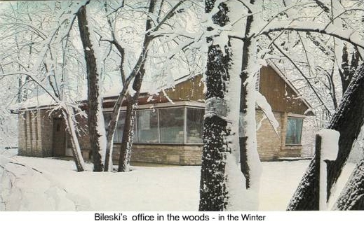 Kasimir Bileski's Office in the Woods in the Winter