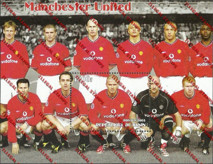 Benin 2003 Soccer (Football) Players Illegal Stamp Souvenir Sheet