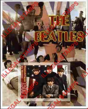 Benin 2005 The Beatles Illegal Stamp Souvenir Sheet of 1