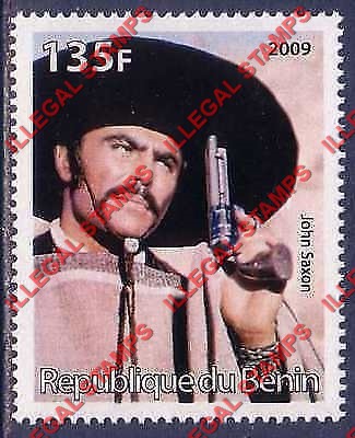 Benin 2009 Famous People John Saxon Counterfeit Illegal Stamp